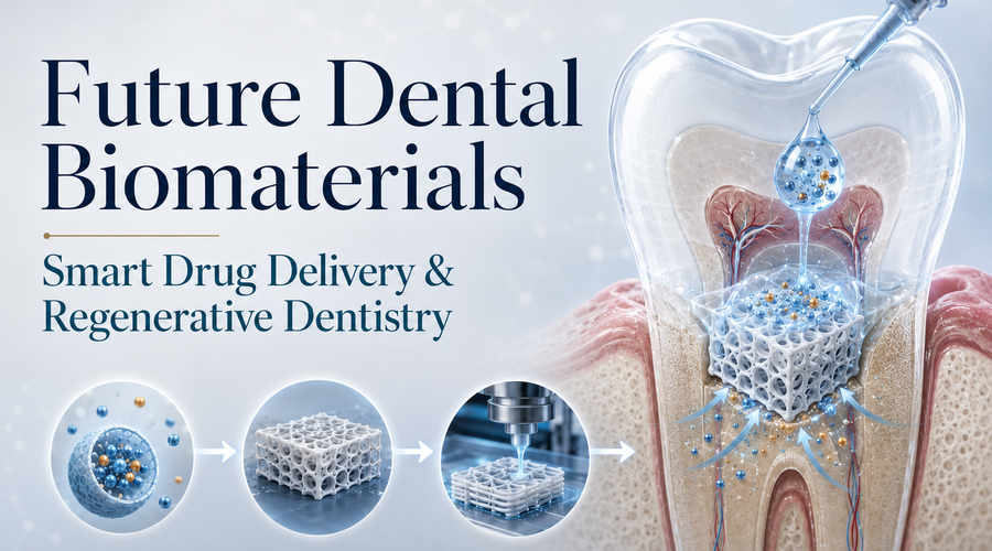 The Future of Dental Biomaterials: From Passive Repair to Precision Drug Delivery