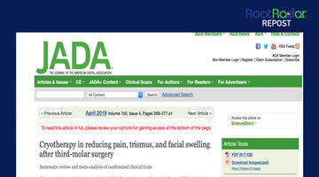 Cold compresses after 3rd molar surgery ineffective?