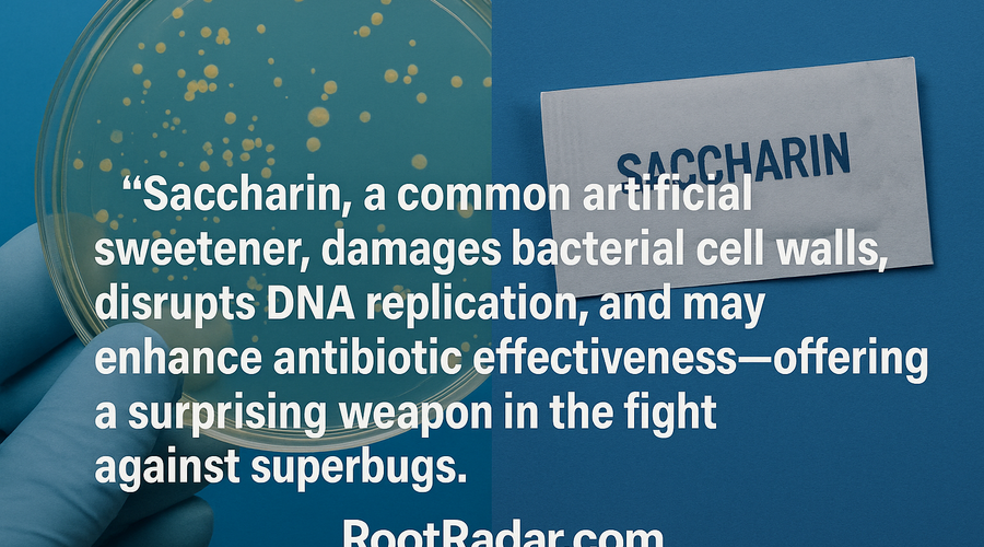 Could Artificial Sweeteners Fight Superbugs? Saccharin’s Surprising Role in Antimicrobial Resistance
