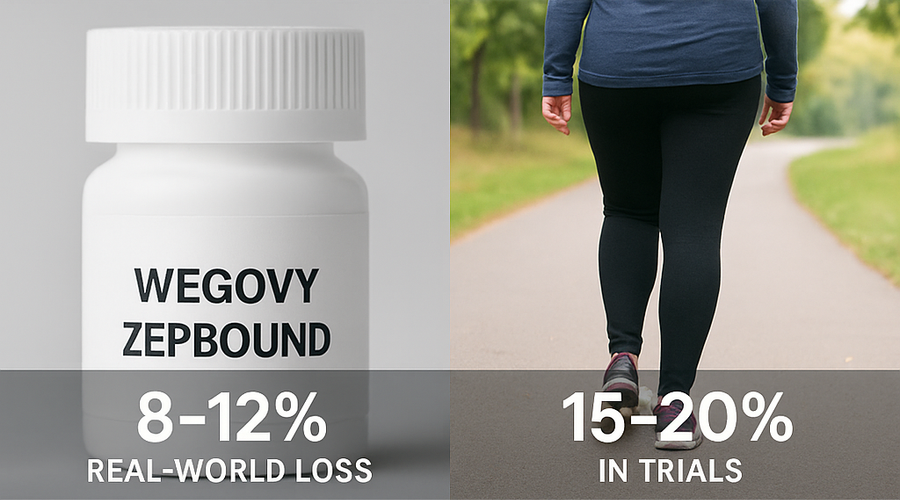 Real-World Study Finds GLP-1 Weight Loss Drugs Less Effective Than in Clinical Trials