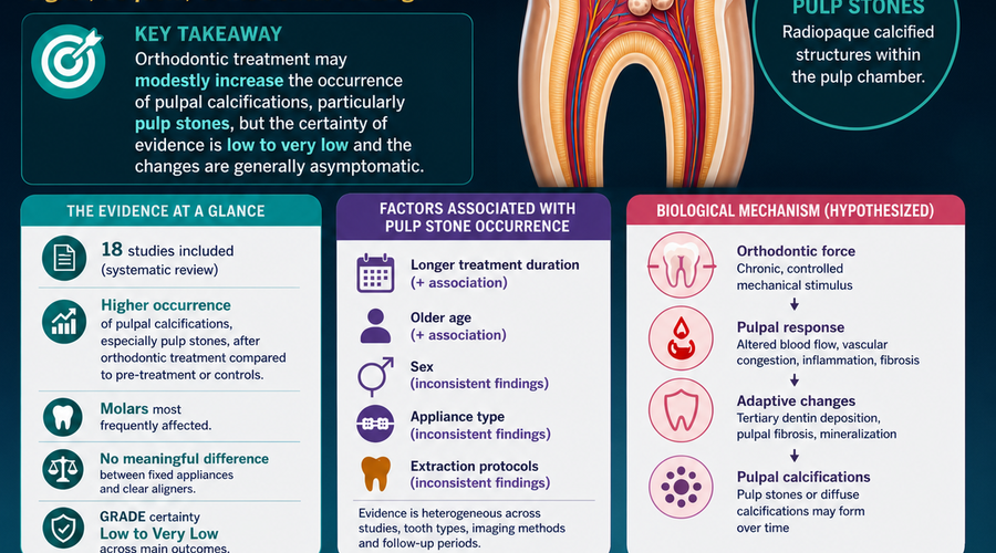 Pulpal Calcifications After Orthodontic Treatment